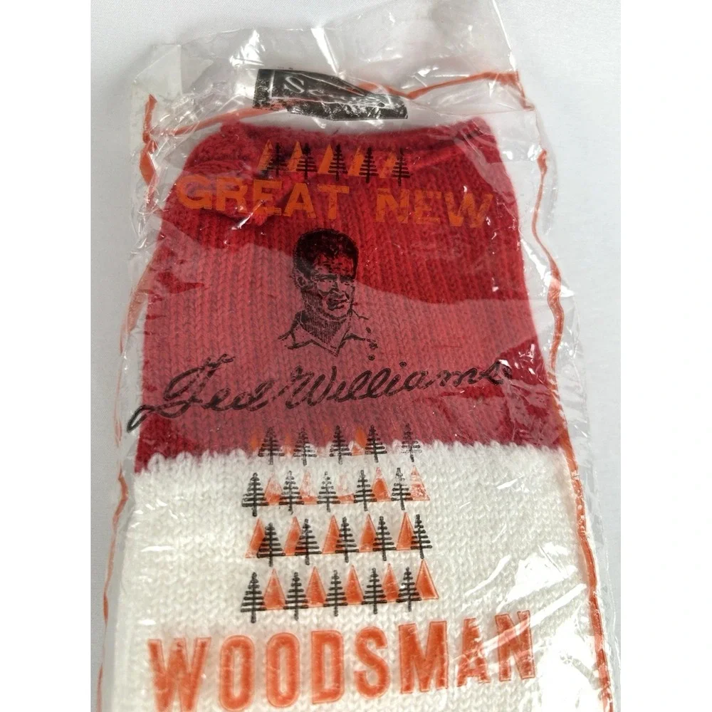 NEW Vintage Sears Ted Williams Woodsman Socks Sock Mens 10-13 Hunting Camping